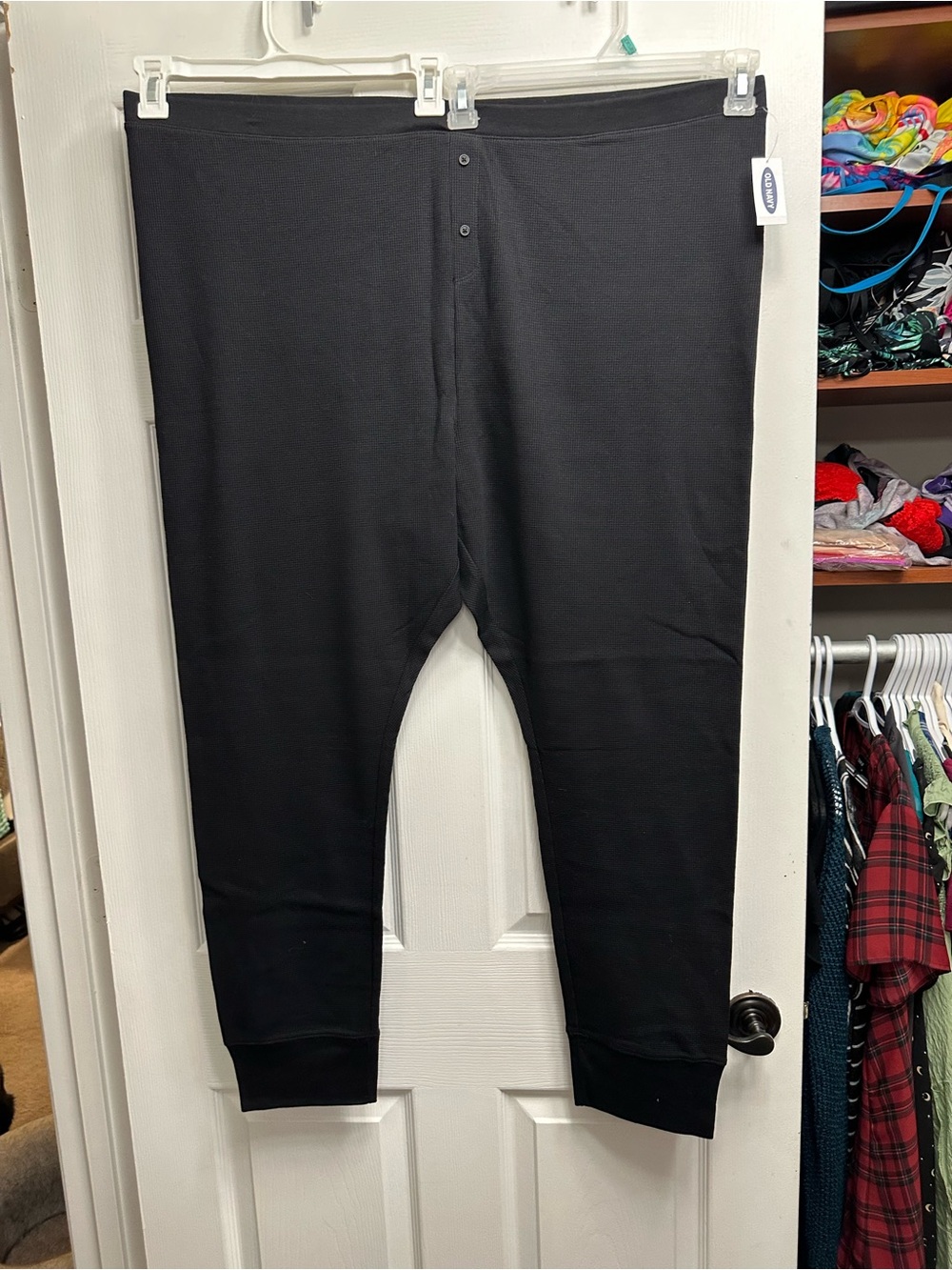Old Navy Black Waffle Knit Pajama Leggings, size 4x